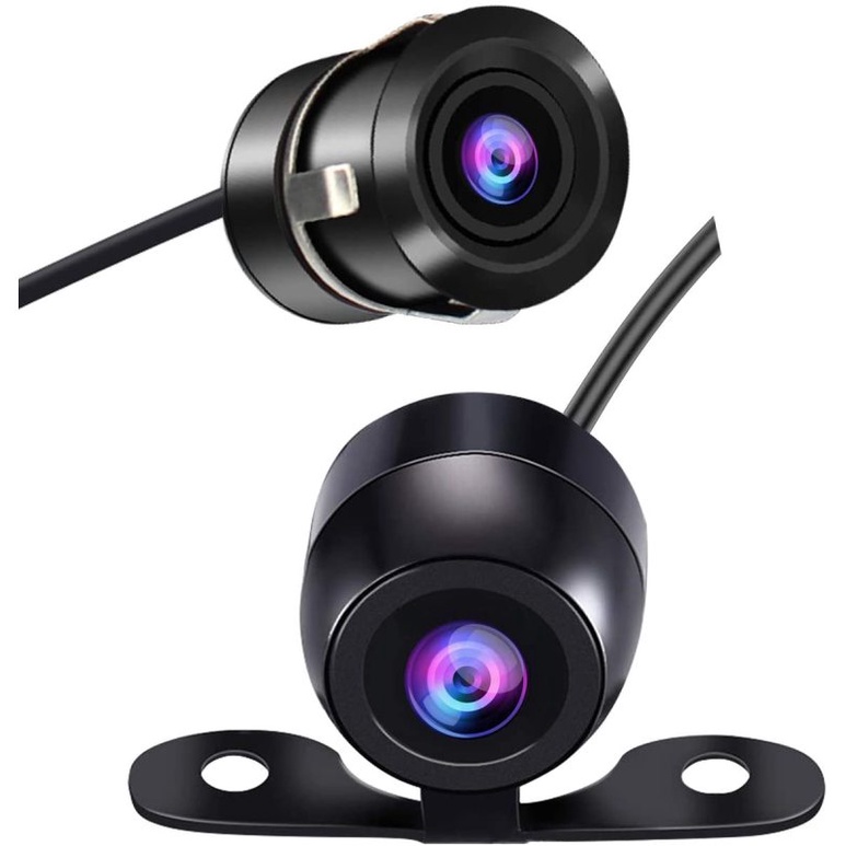 Kamera BULAT MOBIL mundur parkir DEPAN dan BELAKANG DUA FUNGSI universal car front rear camera