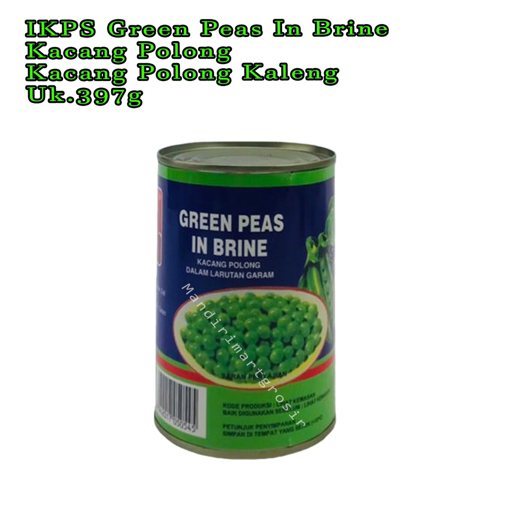 Kacang Polong *IKPS Green Peas In Brine * Kacang Polong Kaleng * 397g