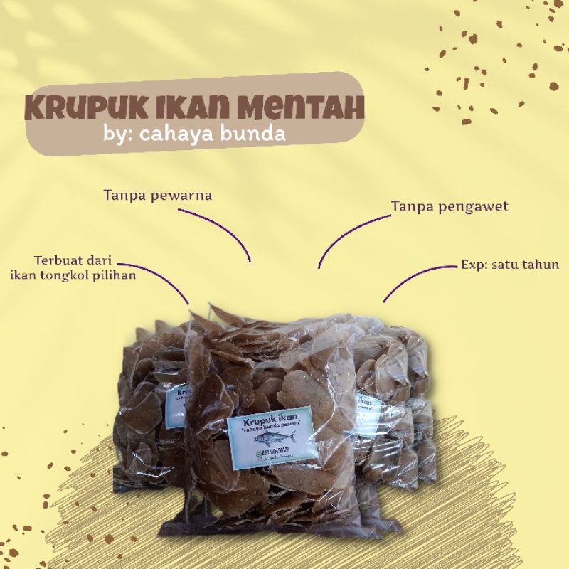 

Krupuk Ikan Tuna mentah