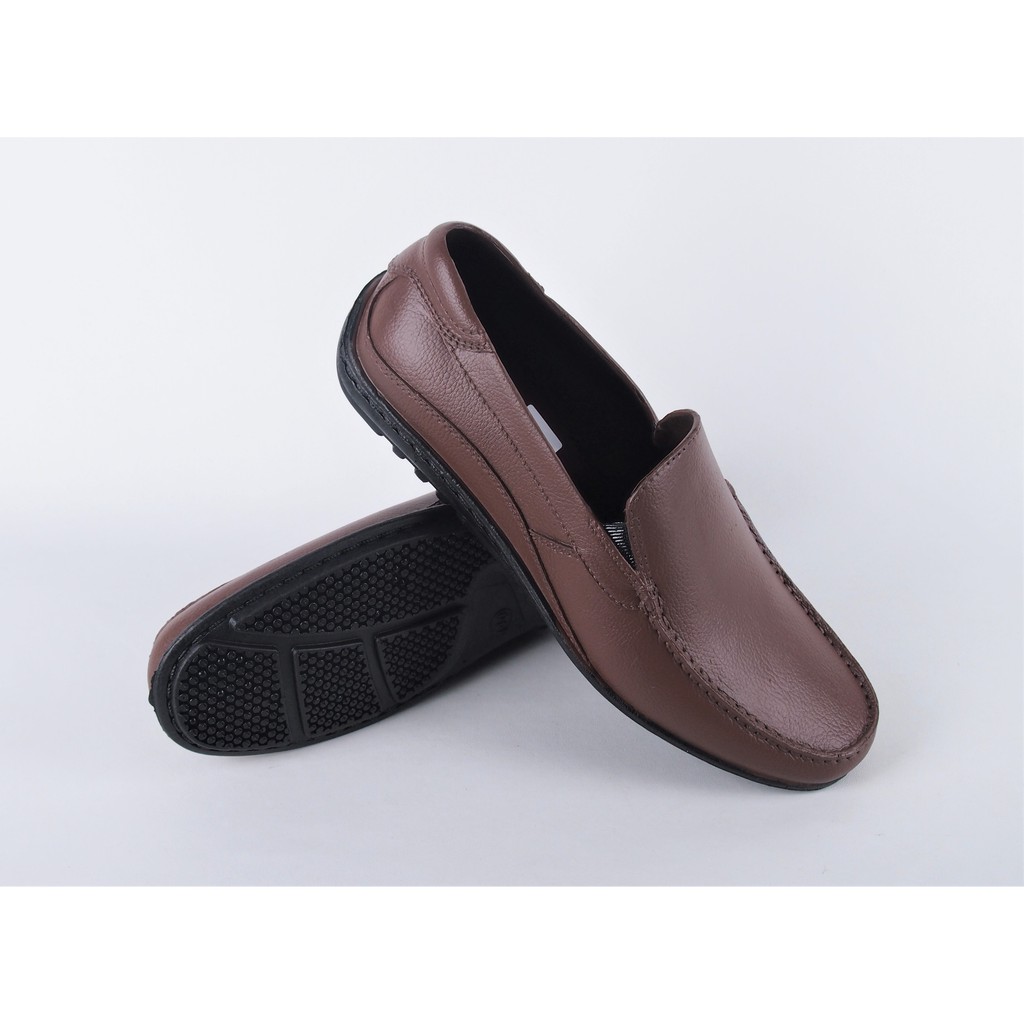  Sepatu  Pantofel Karet  Pria ATT  ABK350 Brown Shopee Indonesia