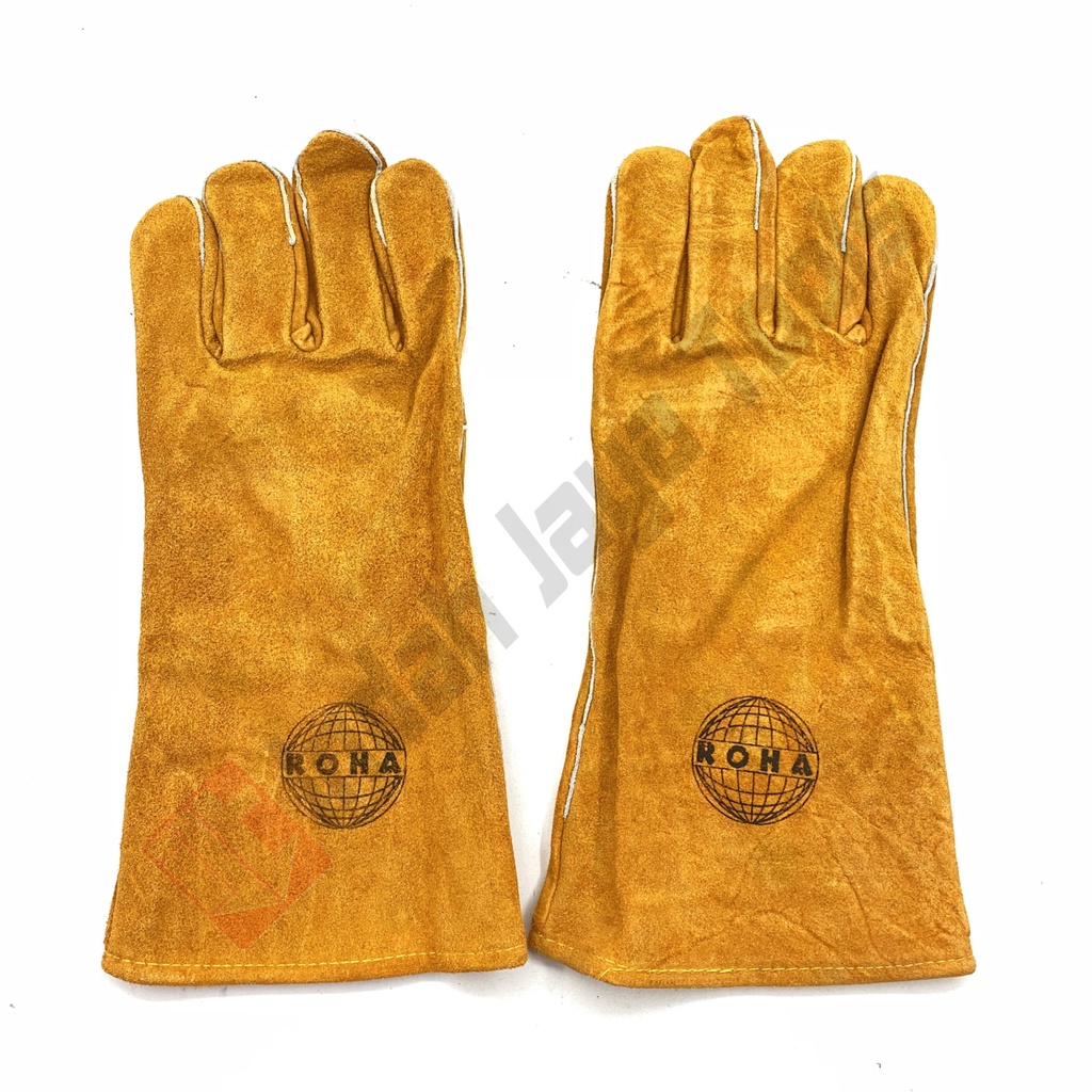 ROHA Sarung Tangan Las Kulit Kuning Coklat Welding Gloves