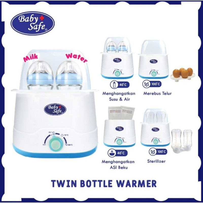 BABY SAFE Bottle Warmer Twin Bottle LB216 Penghangat Susu Bayi