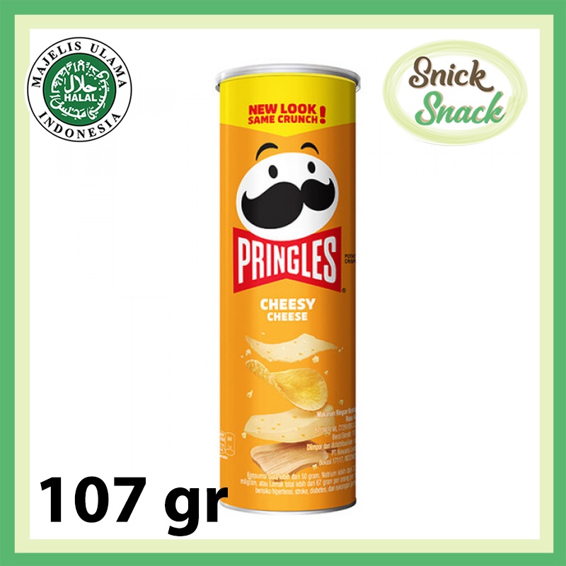 

Pringles Chessy Cheese 107 gr Keripik Kentang Rasa Keju