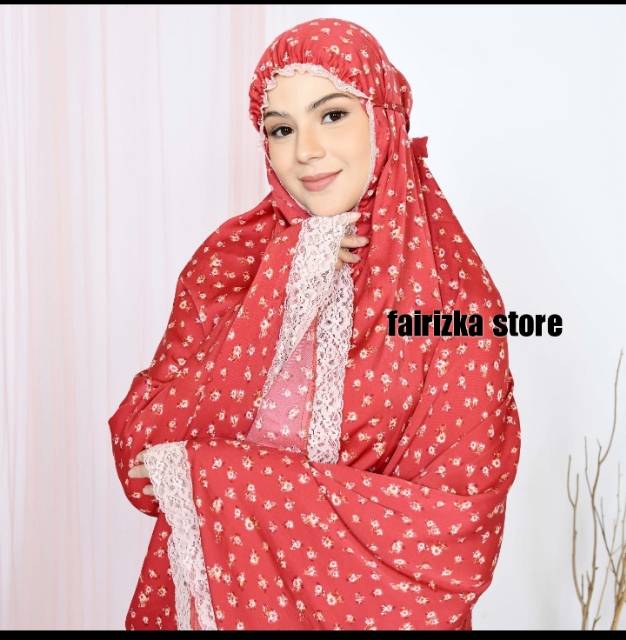 Mukena Traveling Silky Motif Premium