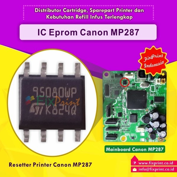 IC Eprom MX497 Canon, IC Eeprom Reset Canon MX497, IC Counter MX-497