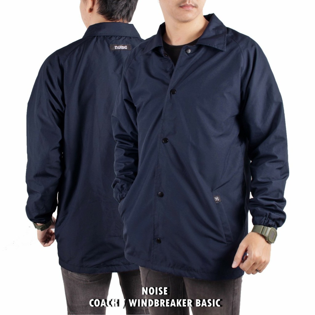 NOISE PROJECT Jaket Coach Noise Basic Jaket Wolv Jaket Parasut Pria