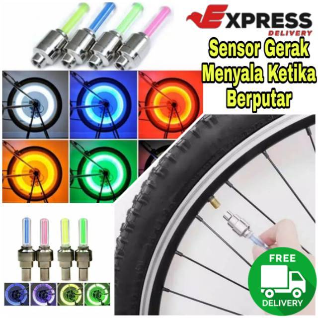 Tutup pentil Motor LED / tutup pentil neon Mobil Motor Sepeda