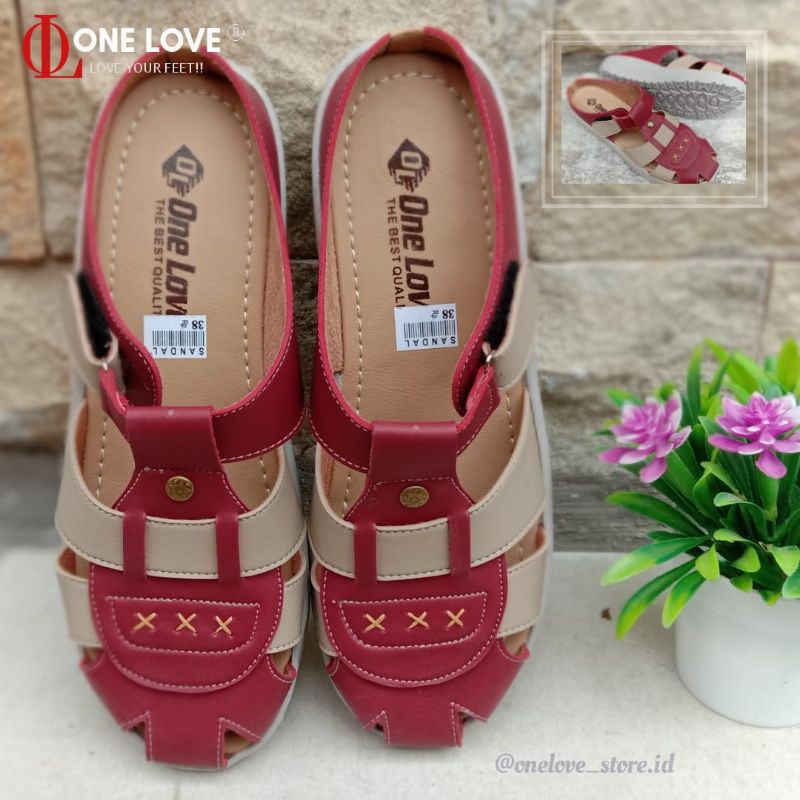 Tutong Wanita Hak Bustong Wanita - Sepatu Bustong Wanita Sandal slop wanita Sandal One Love