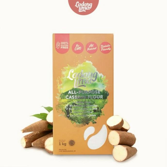 

[[COD]] Ladang lima gluten free cassava / tepung singkong / 1kg / 1 kg FREE ONGKIR Kode 66