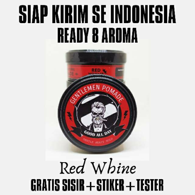 POMADE AROMA GENTLEMEN OILBASED HARGA GROSIR TERMURAH TERLARIS BUKAN POMADE WARNA