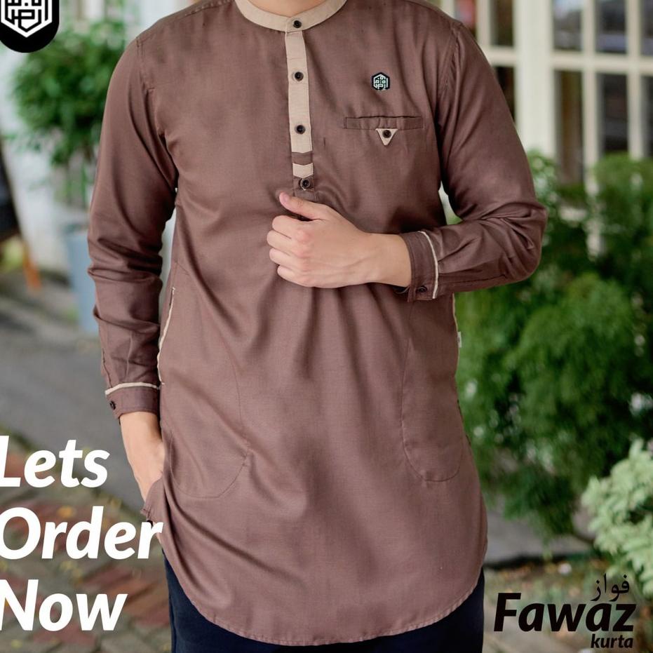 Bagus Baju Muslim Kurta K41 Panjang Pria Dewasa Modern As Safwa Fawaz Oxford India ✔ .,.,