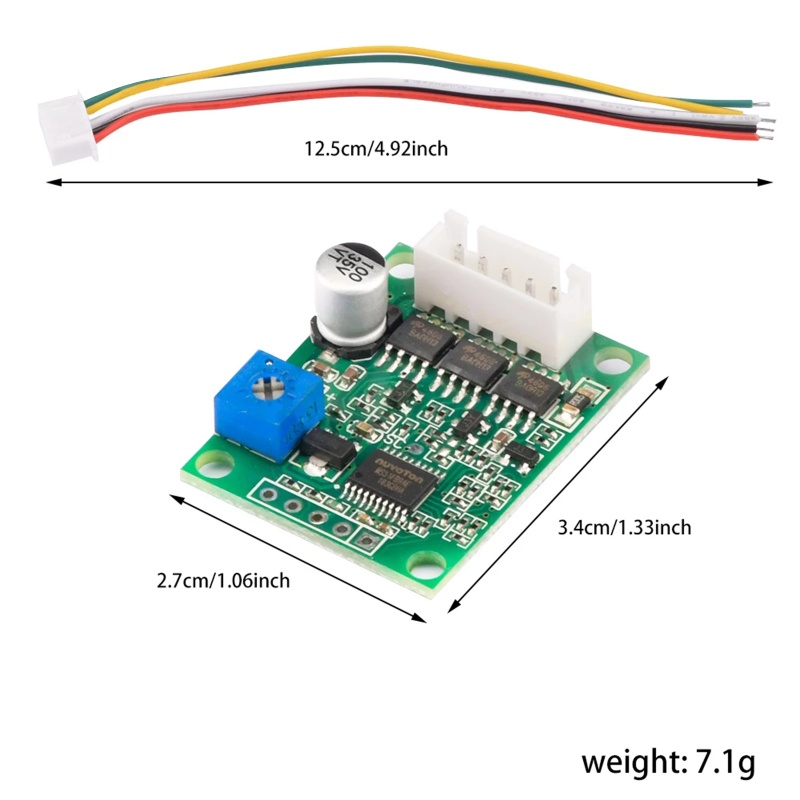 Btsg DC6-20V Tiga Fase Untuk DC Brushless &amp; Hallless Drive BLDC Speed Control Board M