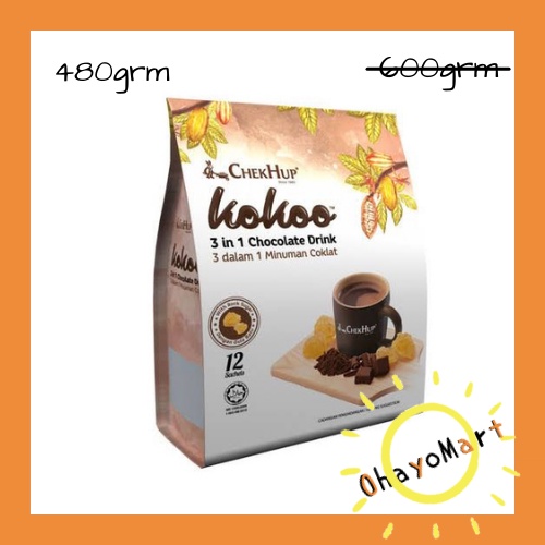 Chek Hup Kokoo 3in1 / Hot Chocolate Drink/ Isntant coklat 3in1 480g