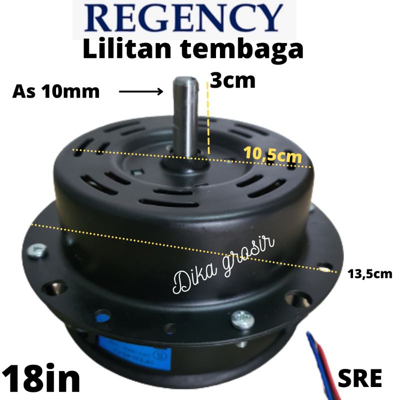 DINAMO KIPAS REGENCY LILITAN TEMBAGA MURNI UNTUK KIPAS 18IN