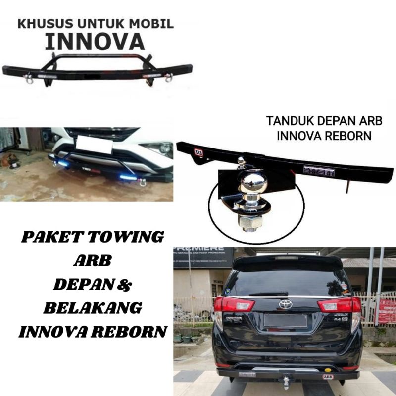 PAKET TOWING DEPAN BELAKANG INNOVA REBORN ARB TOWING INNOVA VENTURER TANDUK MOBIL