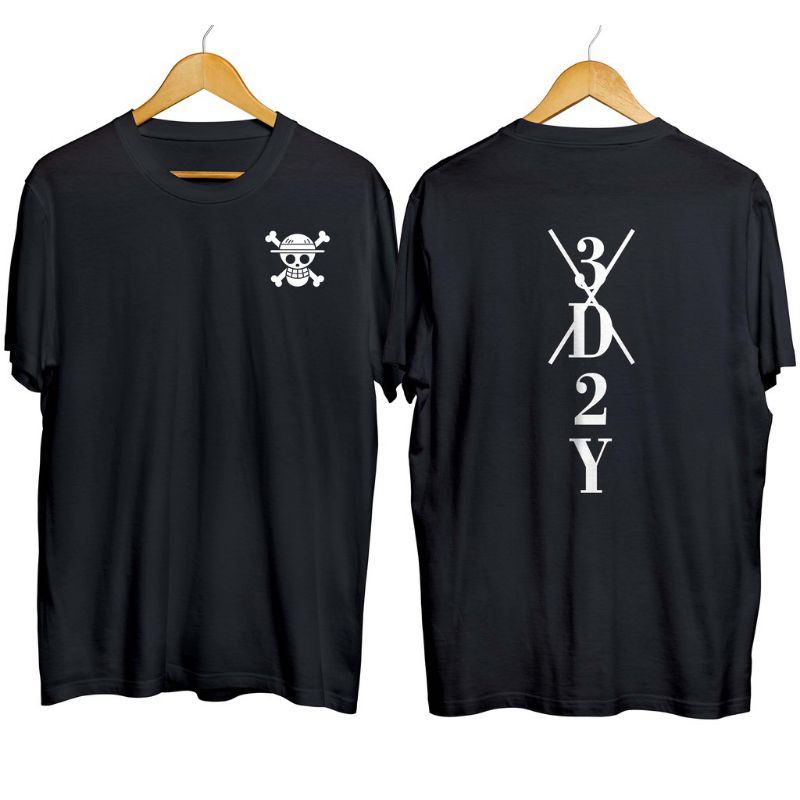 Kaos Anime One Piece 3D2Y Baju Jepang Manga / Kaos Distro Pria Wanita