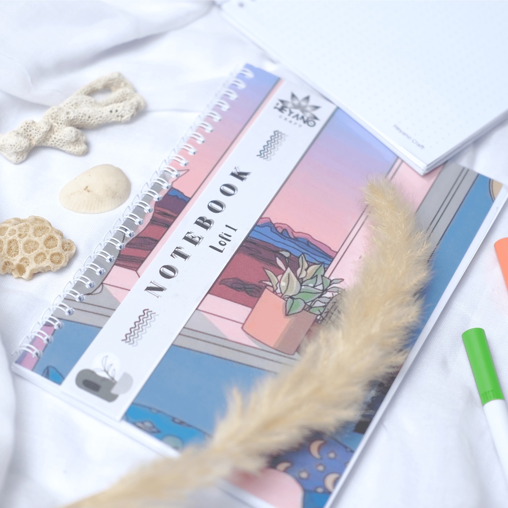 

Notebook A5 50 lembar Lofi 1 Heyano - Notebook Spiral/Buku Catatan