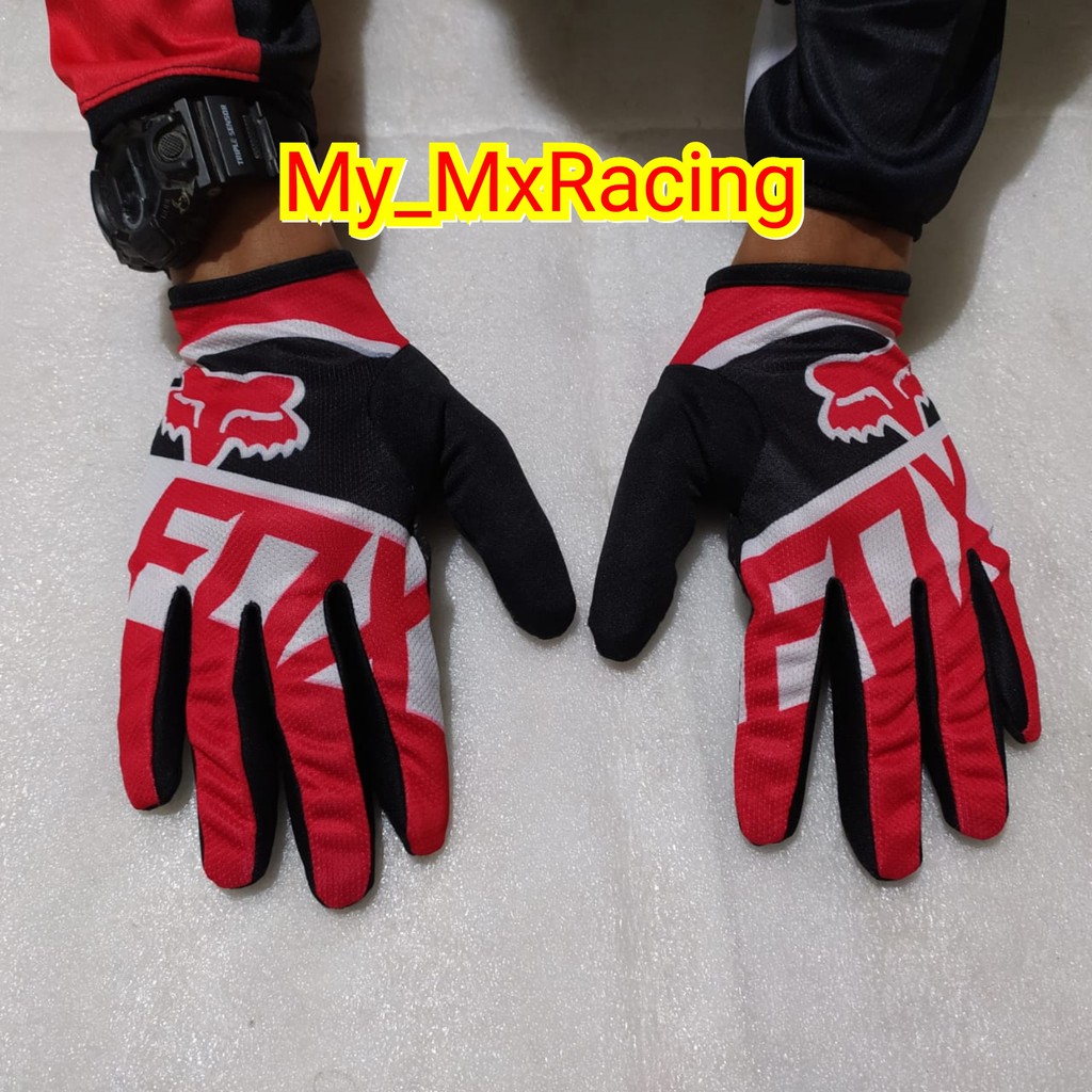 Glove anak sarung tangan cross anak dirtpaw dan full printing plus pending lutut dan sikut buat anak 4-5th