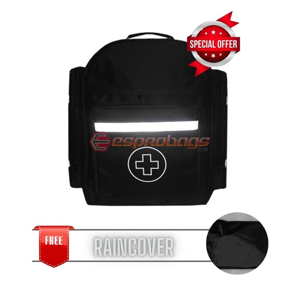 Tas Ransel Medis P3K Tas Kesehatan First Aid Kit Jumbo RKS-910 Hitam