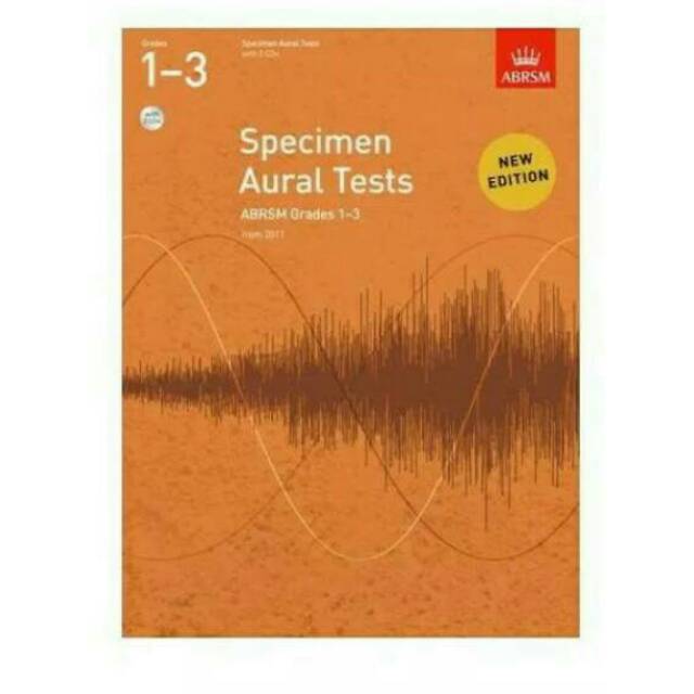 Specimen aural test grade 1-3 with CD buku latihan aural latihan hearing ujian ABRSM