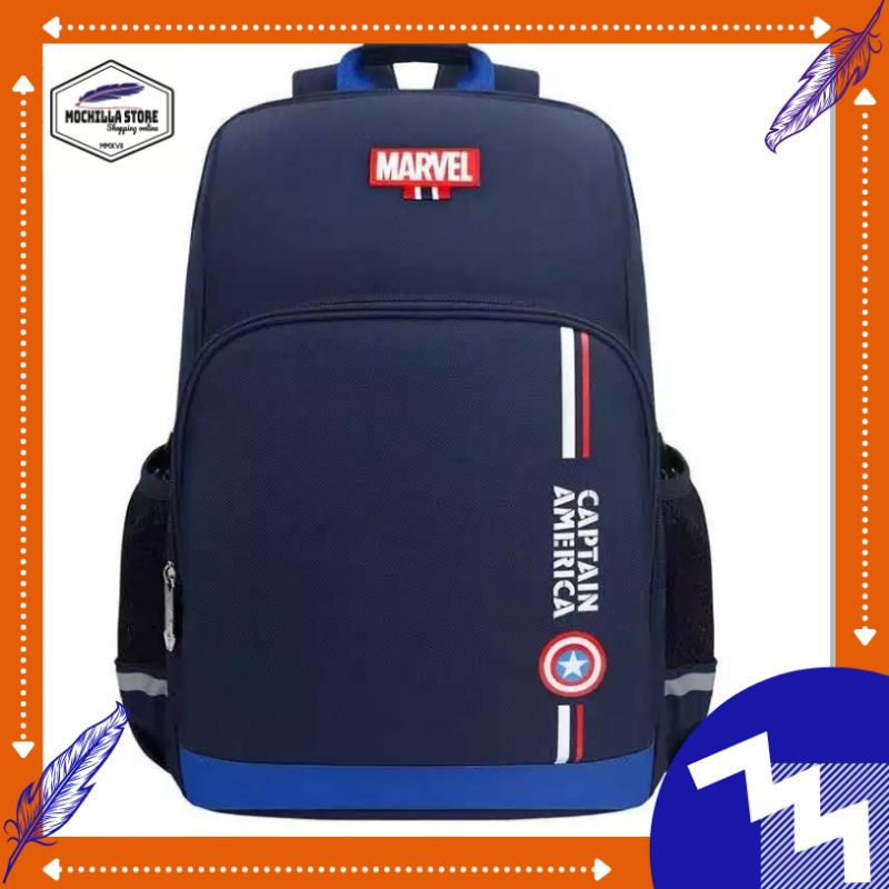 Mochillastore -Tas Sekolah Ransel Backpack Karakter Marvel Spyderman Avenger Ironman Captain America Tas New Arrival Tas Kekinian Tas Anak Laki-Laki Marvel