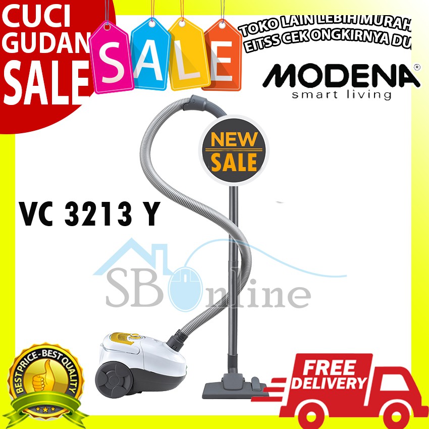 Vacuum Cleaner Modena VC 3213 Y Harga Pabrik