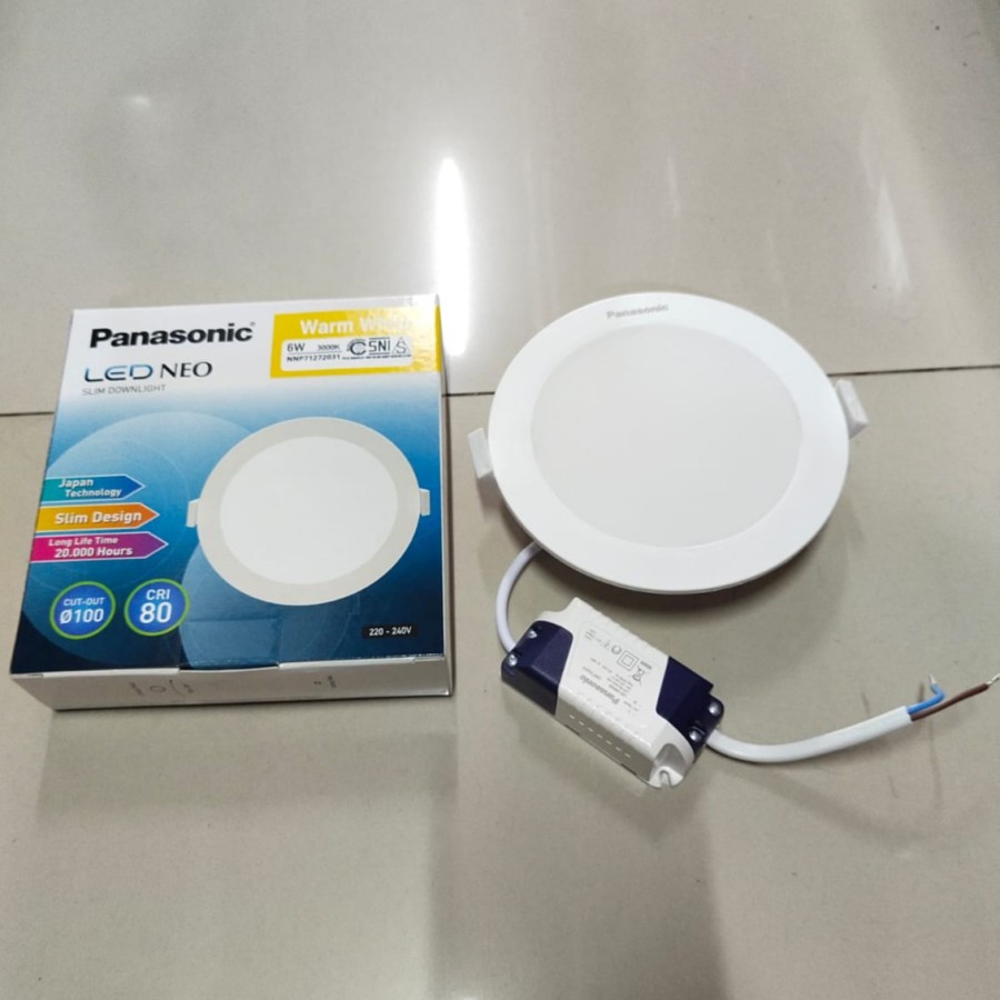 PANASONIC LAMPU DOWNLIGHT LED NEO SLIM 6W 6WATT / 9W 9WATT IB/TANAM