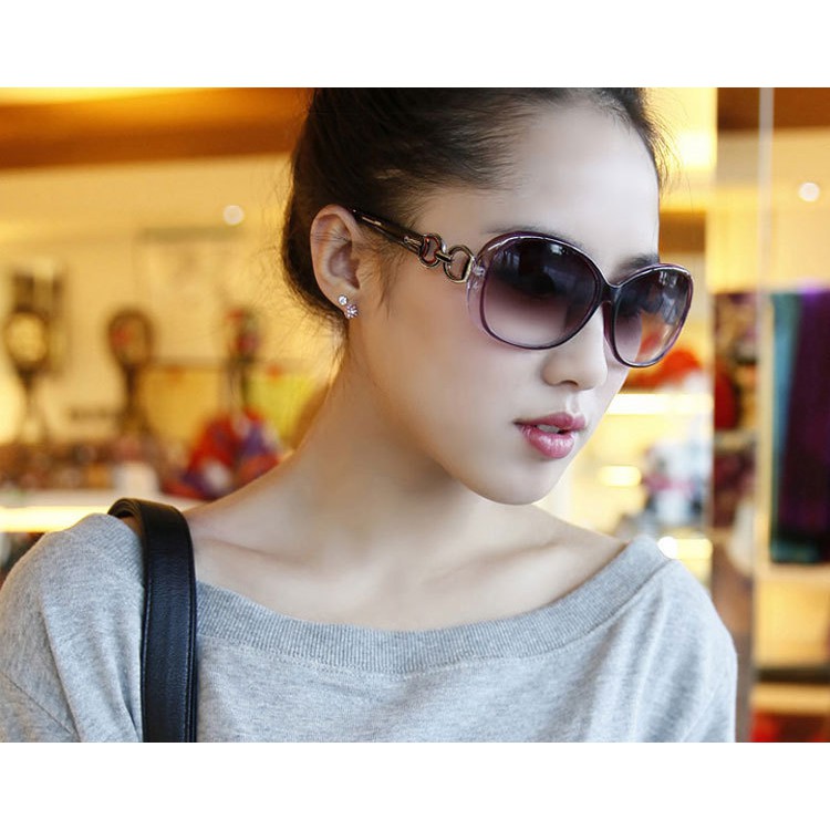 OILA kacamata fashion UV women sunglasses fashion large frame UV jgl022 / jgl075 (4C3/2C4/4C4)