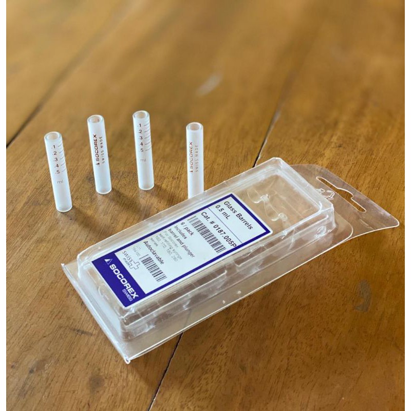 Tabung kaca socorex 0.5ml