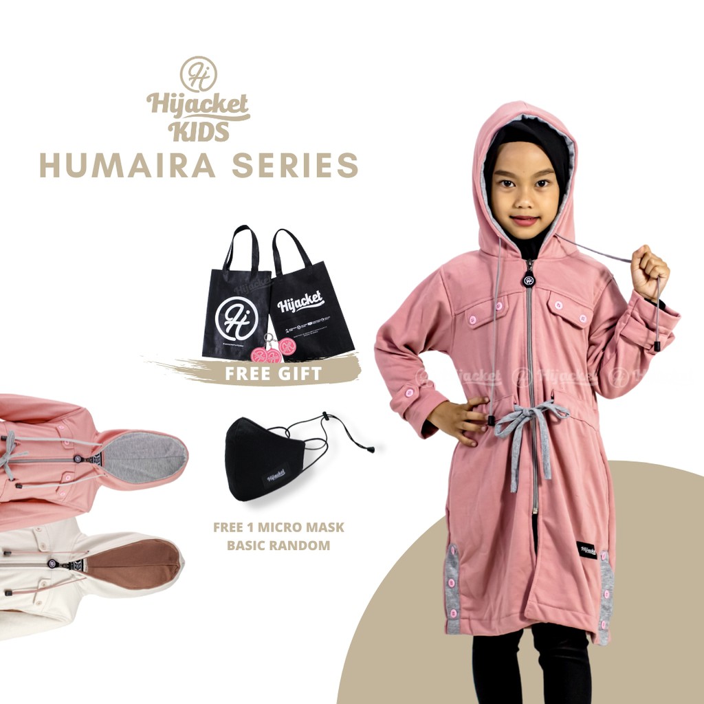 Hijacket Kids Humairo Muslimah / Jaket Hijaber Anak Muslimah