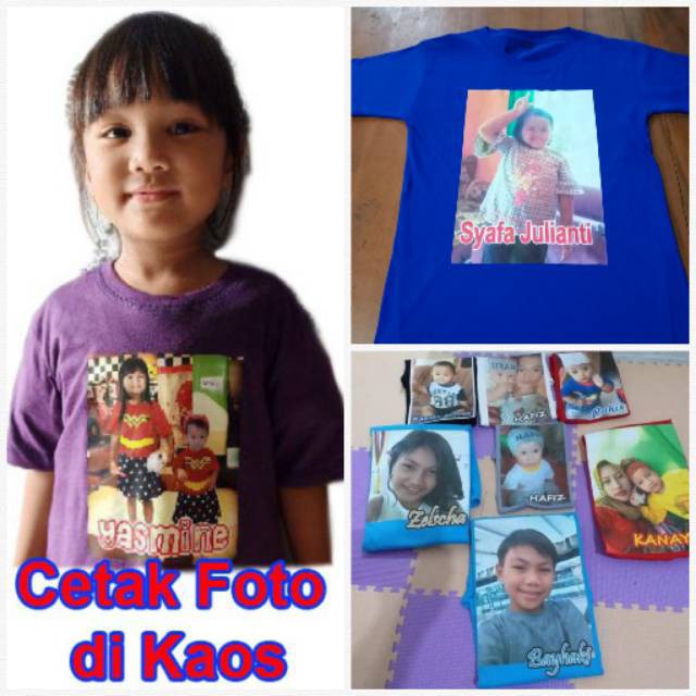 GRATIS Cetak foto baju anak dan bayi di baju kaos