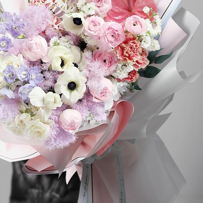 

[20 LEMBAR] Flower Wrapping Paper Varian List Bi Color Frame Kertas Buket Bunga Cellophane Florist Kertas Kado
