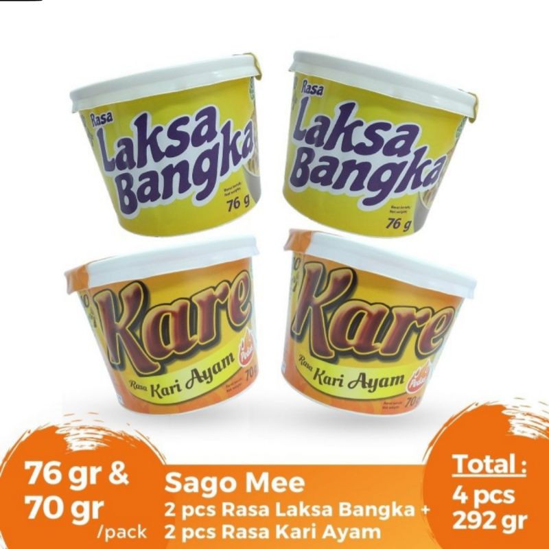 

Mie Sagu Rumbia Sago mee 4 Pcs