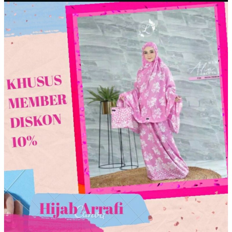 Mukena Alia ORI latisza hijab // rayon premium