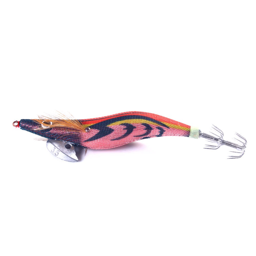 HENGJIA 1PCS 3.5# Hard Bait Squid Jig Sea Fishing Lure 14CM 20G Octopus Shrimp Cuttlefish Squid Hook Udang Boxed