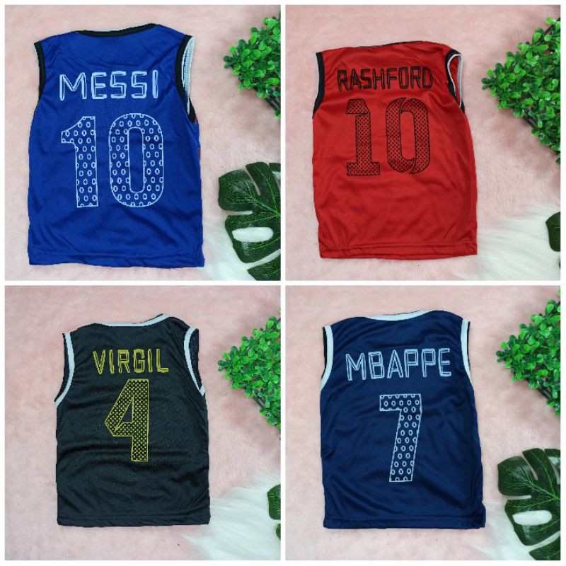 Ss#6001 Setelan Anak Laki-laki Singlet Bola size 6bulan - 4tahun