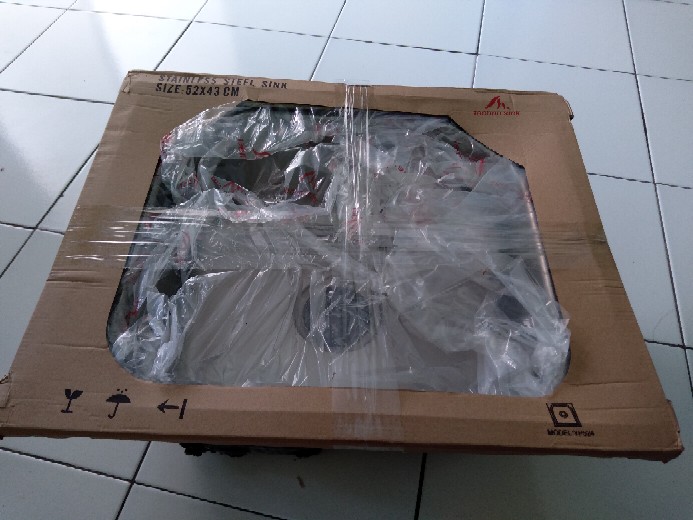 Bak Cuci Piring Stainless Tebal Dan Dalam 52cmx43cm