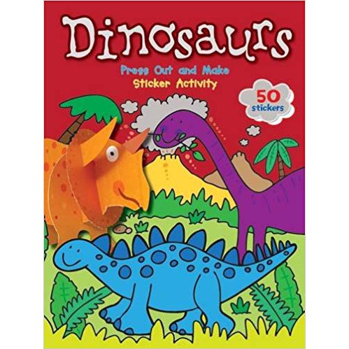 Dinosaurs Press Out and Make Sticker Activity