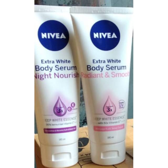 Nivea extra white radiant & smooth body serum & Nivea Body  