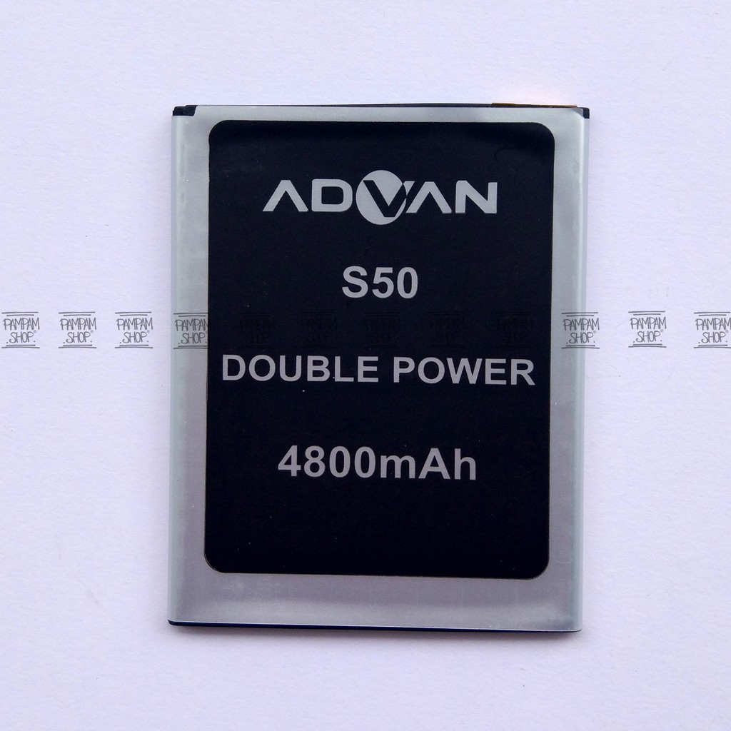 Baterai Advan S50 Double Power ( Batrai Batre Battery S5 0, S 5 0 Original Advance Dual Power )