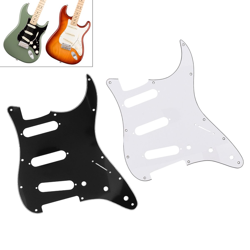 Slade Pickguard Gitar Elektrik 3 Lapis Bahan PVC Warna Putih Untuk FD ST