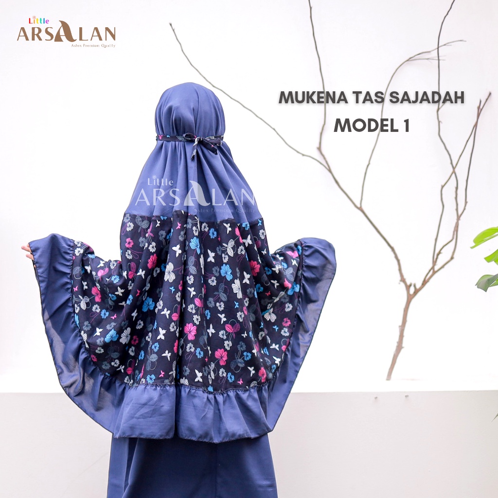 Mukena Anak Sajadah 2in1 | Mukena Anak Rayon Umur 9-12 tahun | Mukena Arsalan