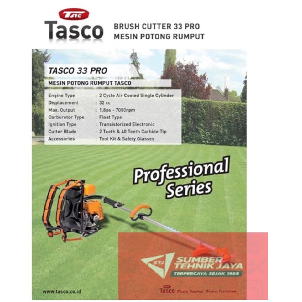 Mesin Potong Rumput Gendong Tasco 33 PRO