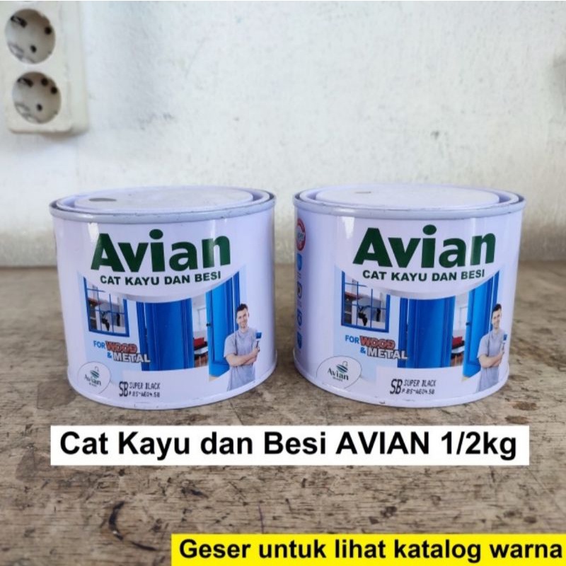 

Cat Besi Cat Kayu Cat Minyak Avian 1/2kg . Cat Bebek angsa