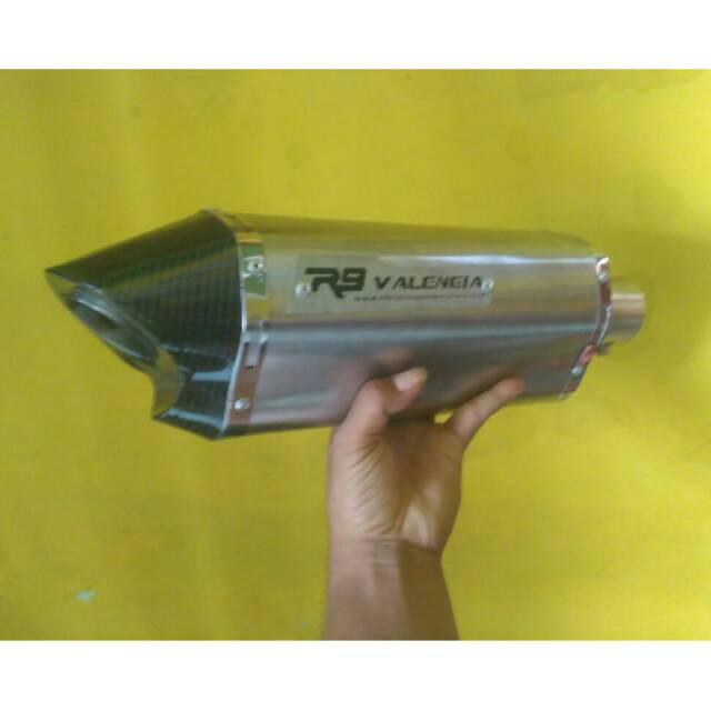 Knalpot racing costum R9 vixion cb150 cbr150 gsx150 verza byson nmax aerox xbare R15