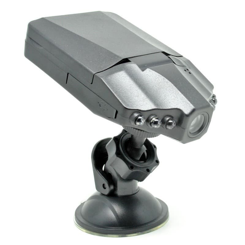 HD Car DVR Camera with TFT Screen - PD-198 - Black