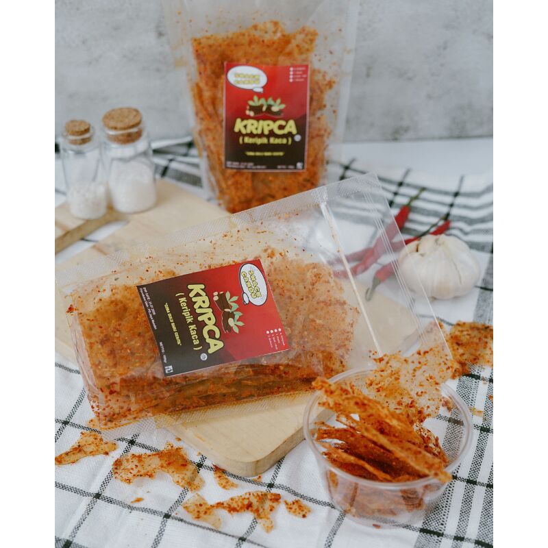 

Paket Usaha Kripca Snack Candu Keripik Kaca Keripik Beling Pedas Jeruk 10Pcs 100Gram
