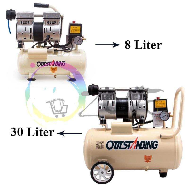 KOMPRESOR UDARA - AIR COMPRESSOR OUTSTANDING OTS-550 SILENT TANPA OLI