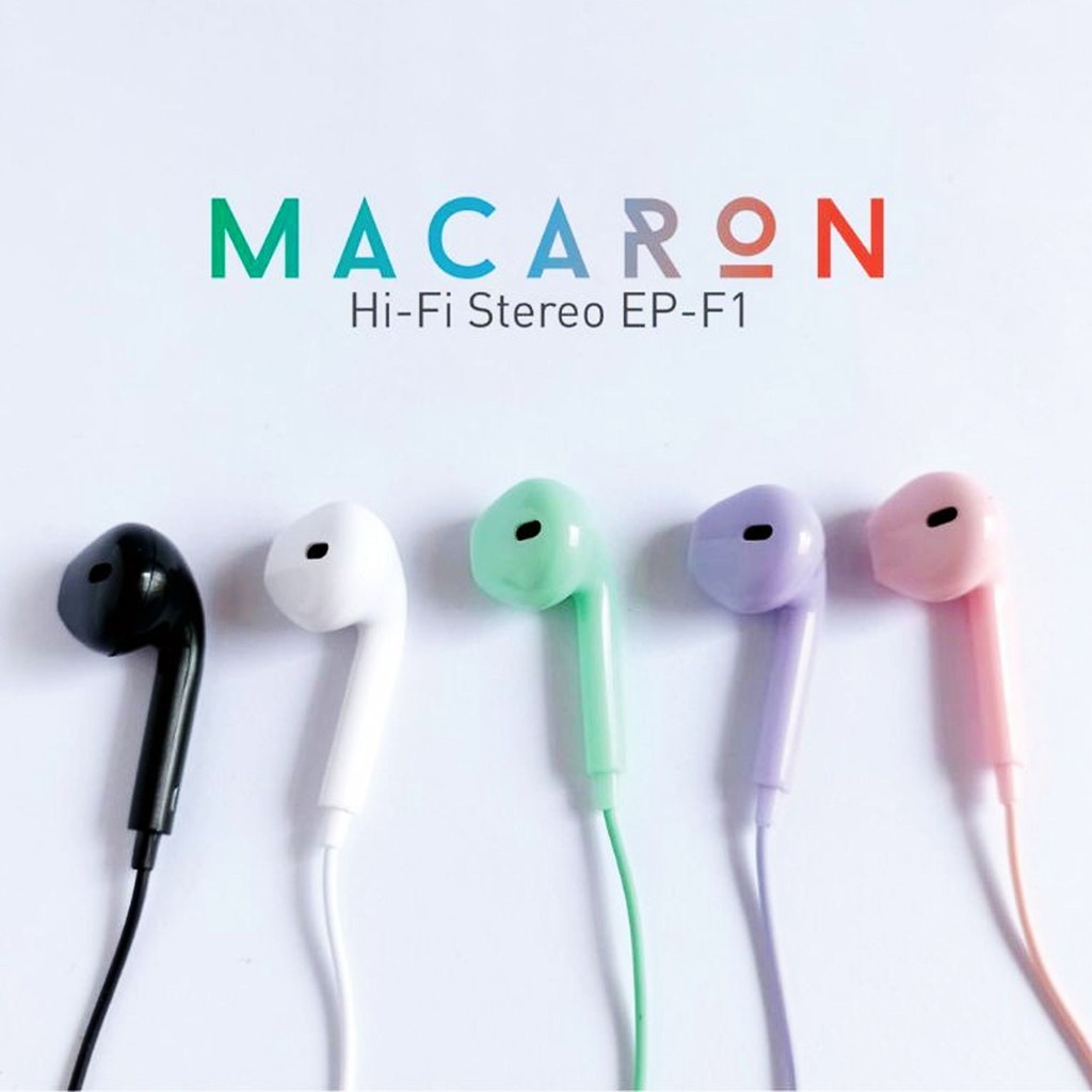 ANG Earphone Macaron Glossy Hi Fi Stereo Super Bass