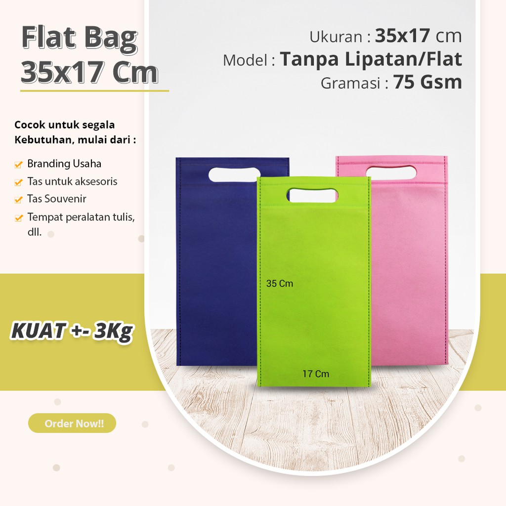 

[GROSIR] TAS SPUNBOND POLOS OVAL TAS PACAKING TAS BRAND POLOS TAS KEMASAN TEBAL 35X17